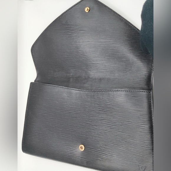 Louis Vuitton Black Epi Leather Art Deco Clutch Handbag Crossbody - Picture 8 of 13